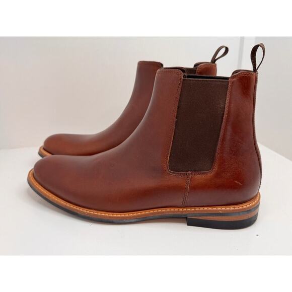 NISOLO Javier Chelsea Boot – Brandy Leather – Men’s Size 12.5 NEW in box - Picture 1 of 13